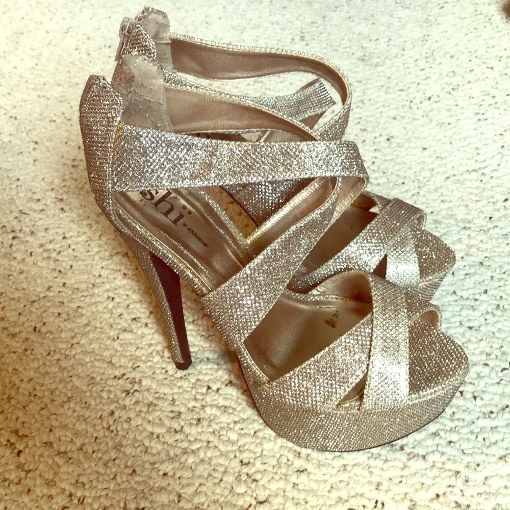 Gold Sparkle Platforms
